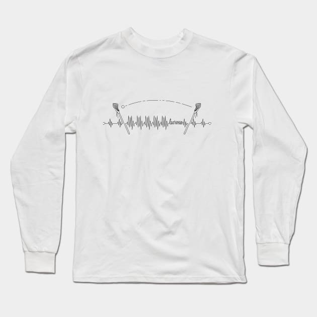 I "heart" Lacrosse Long Sleeve T-Shirt by TJWArtisticCreations